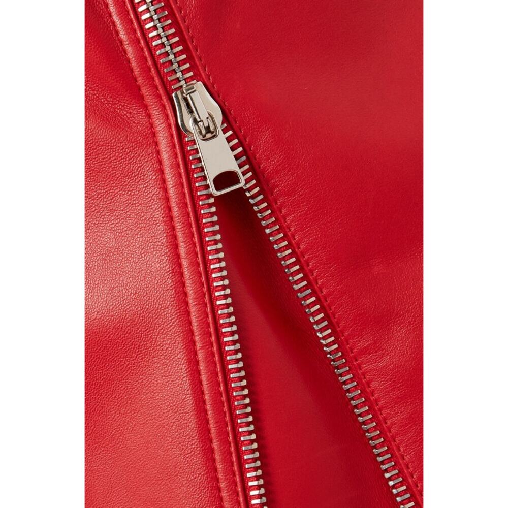 Alexander McQueen Zip-Embellished Leather Midi Skirt - Picture 8 of 16